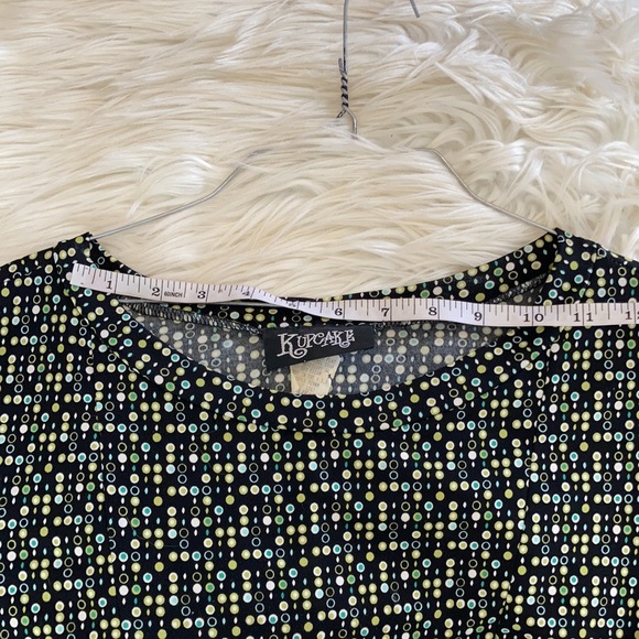 Kupcake green black boat neck short sleeve midi maxi tie front shortsleeve dress - Picture 15 of 17